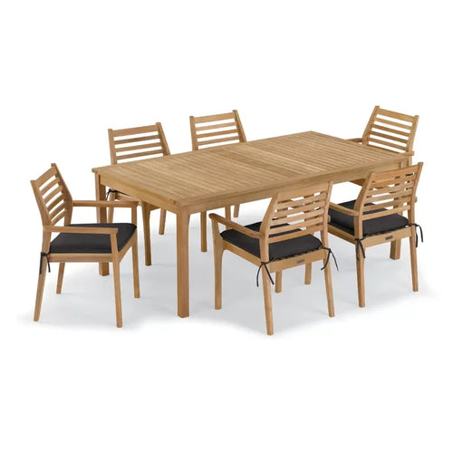 Custom Outdoor Dining Set 6 Seater Teak Classic Solid Wood Alfresco Outdoor Living Australia