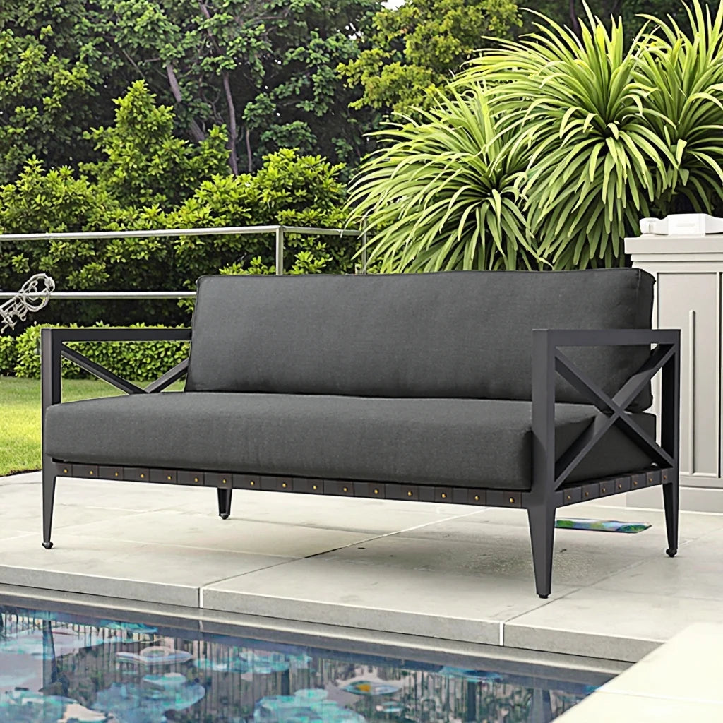Designer Outdoor Furniture Aluminum Rope Sofa Contemporary Alfresco Living Australia
