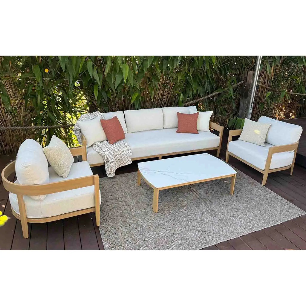 Moon Shape Aluminium 4 Seater Lounge Alfresco Outdoor Living Australia