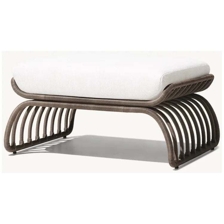 Custom Outdoor Furniture Ottoman Footstool Rope Alfresco Outdoor Living Australia