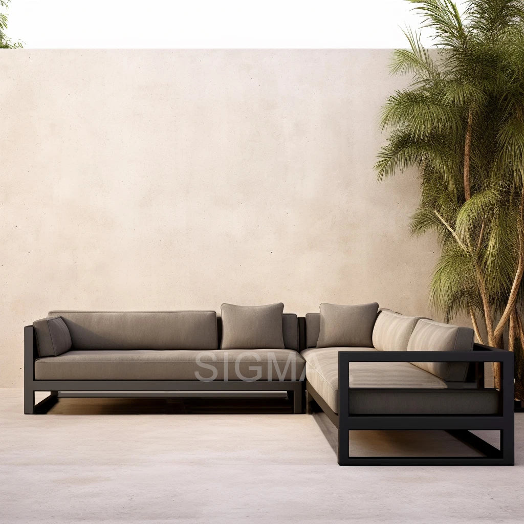 Luxury Garden Sofa Set Aluminum Sofa Contemporary Alfresco Outdoor Living Australia