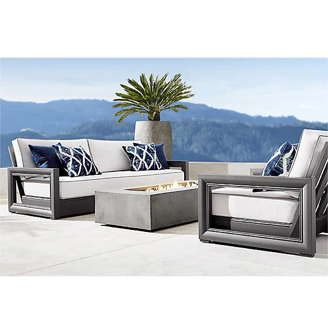 Custom Outdoor Furniture Aluminum Sofa Set Contemporary Modular Alfresco Outdoor Living Australia