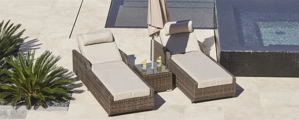 Custom Outdoor Sunbed Lounger Modern Rattan Alfresco Outdoor Living Australia