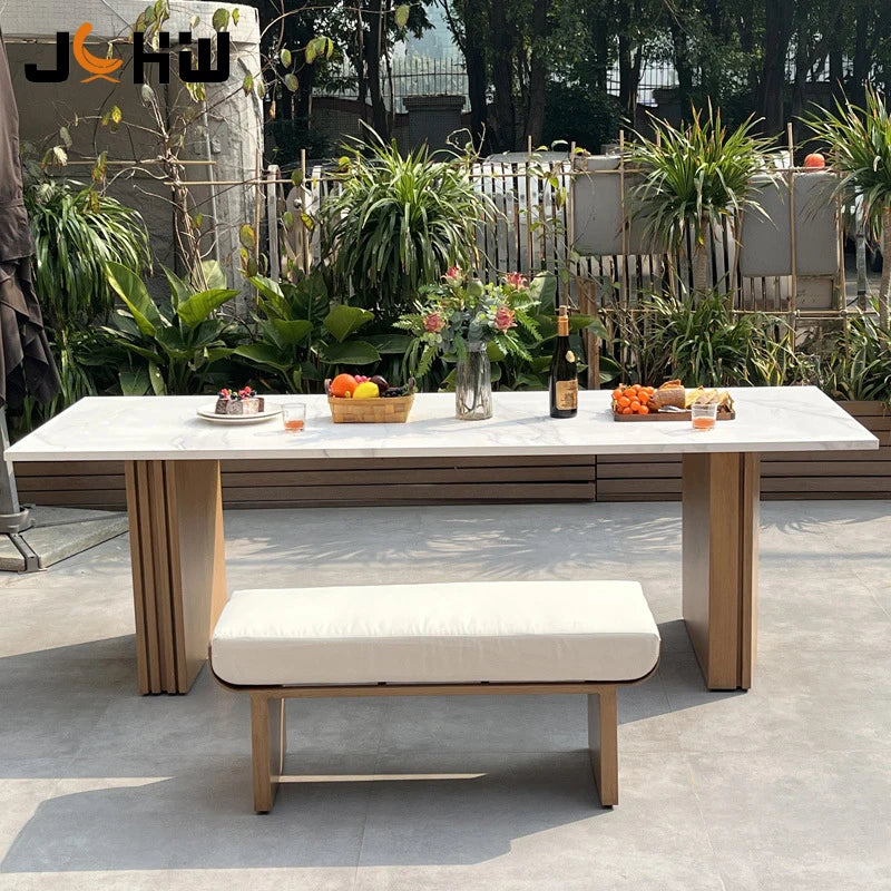 Custom Outdoor Dining Set Aluminium Modern Alfresco Outdoor Living Australia