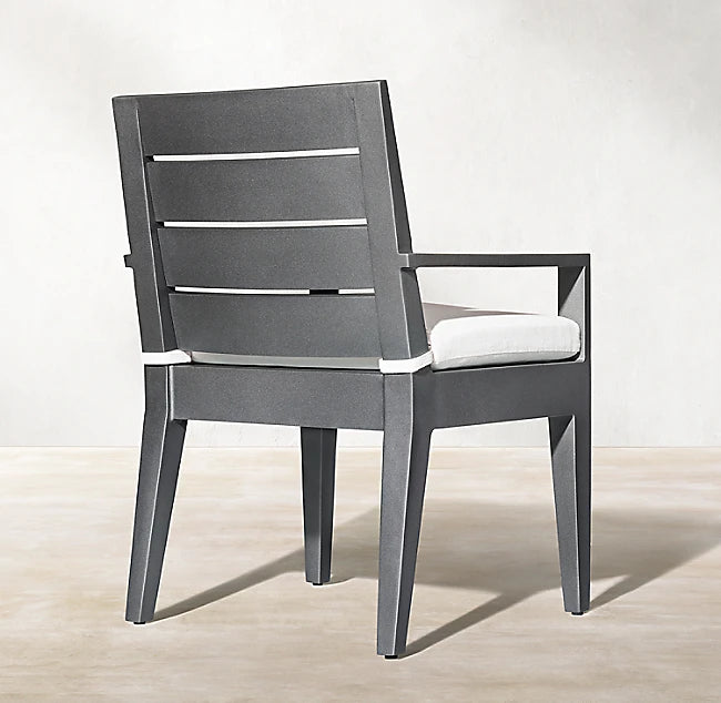 Custom Outdoor Furniture Aluminum Dining Set Contemporary Leisure Design