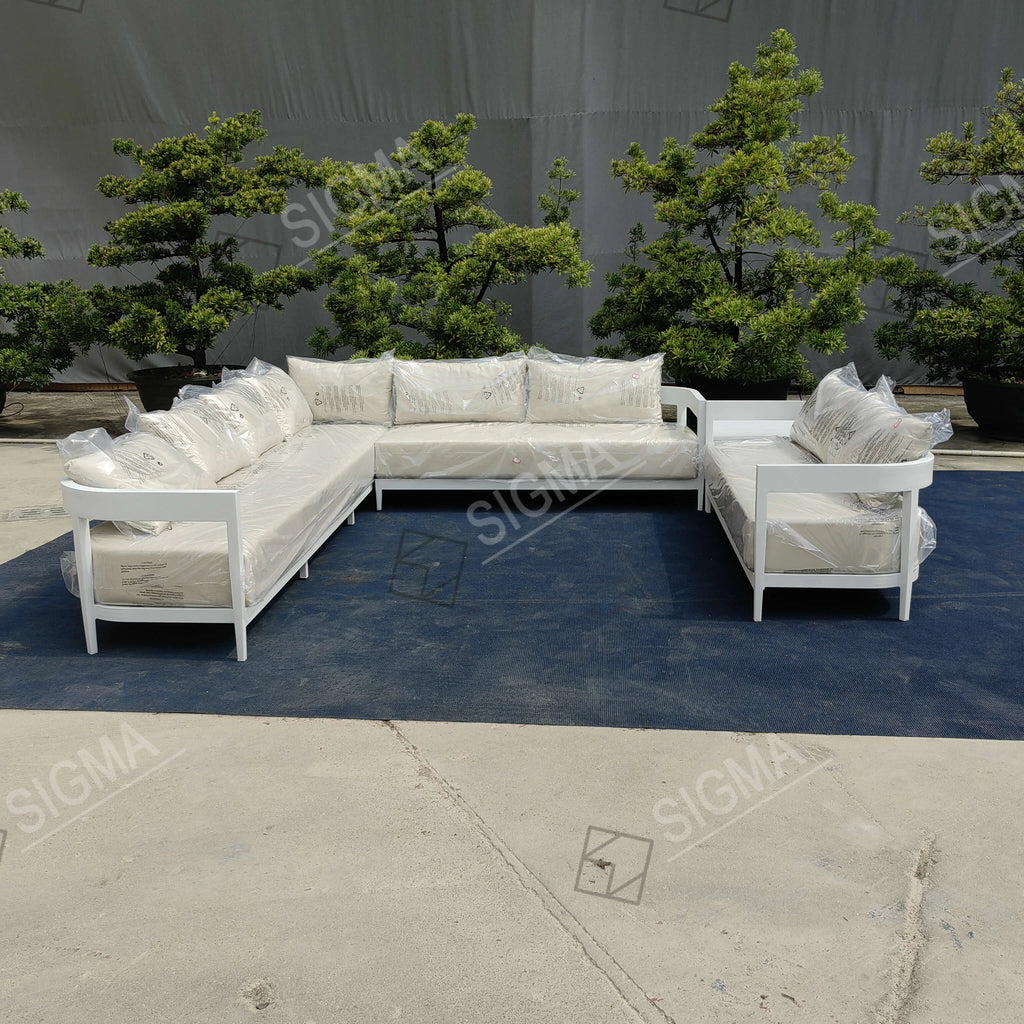 Outdoor Sectional Sofa Contemporary Aluminum Alfresco Outdoor Living Australia