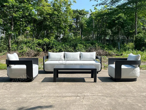 Custom Aluminium Lounge Set Modern Architectural Alfresco Living Australia