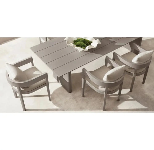 Custom Aluminium Dining Set 6-Seater Contemporary Alfresco Outdoor Living Australia