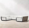 U-Shaped Sectional Sofa PE Rattan Aluminium Alfresco Outdoor Living Australia
