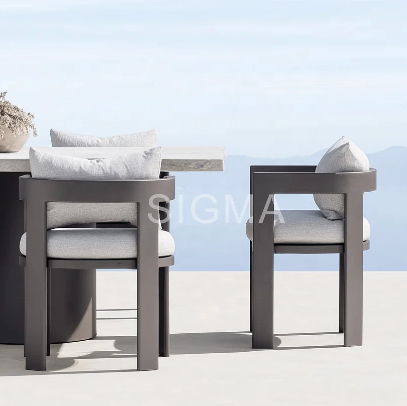 Designer Aluminium Outdoor Dining Set Modern Alfresco Outdoor Living Australia