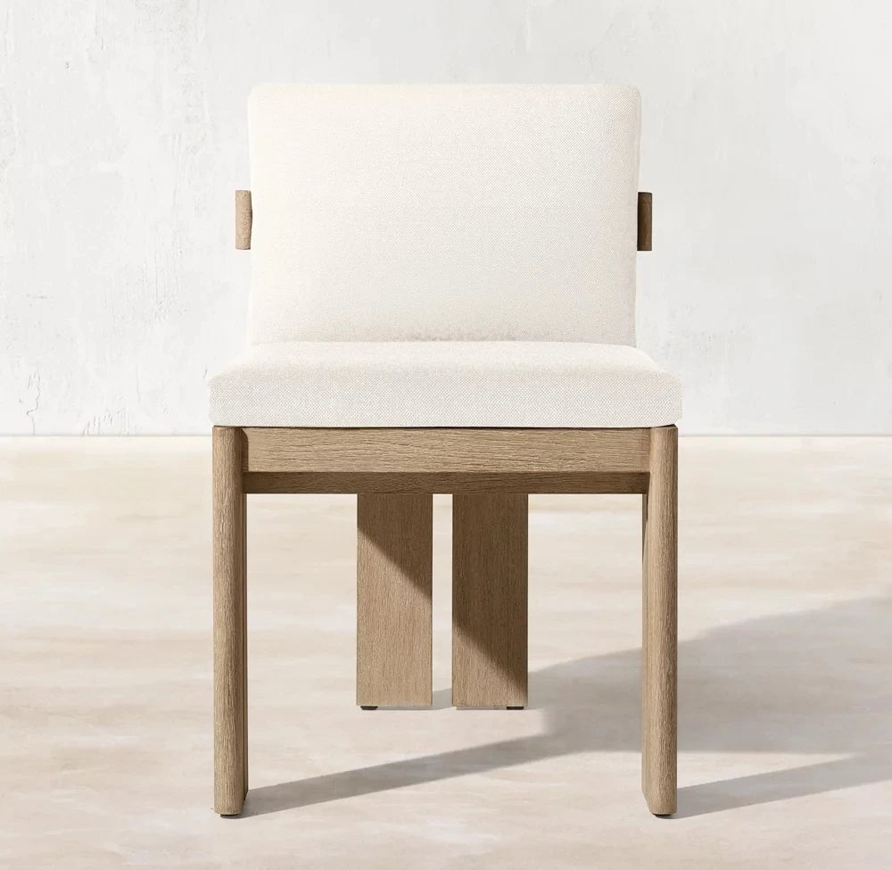 Solid Teak Dining Chair Traditional Curved Alfresco Outdoor Living Australia