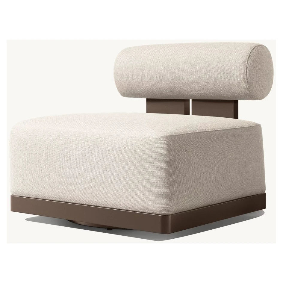 Modern Swivel Lounge Chair Aluminium Alfresco Outdoor Living Australia