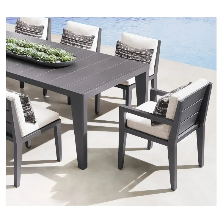 Modern 8 Seater Aluminium Dining Set Alfresco Outdoor Living Australia