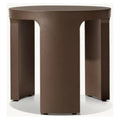 Designer Outdoor Side Table Round White Alfresco Outdoor Living Australia