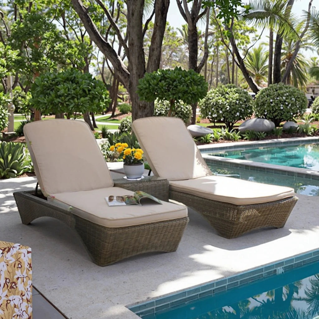 Rattan Sun Lounger, Daybed, Rural Style, Alfresco Outdoor Living Australia