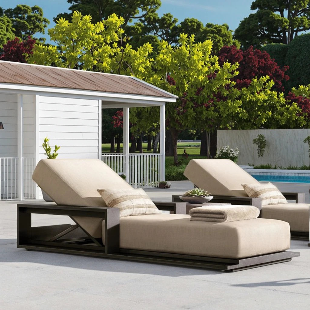 Designer Outdoor Sun Lounger, Modern Alfresco Outdoor Living Australia