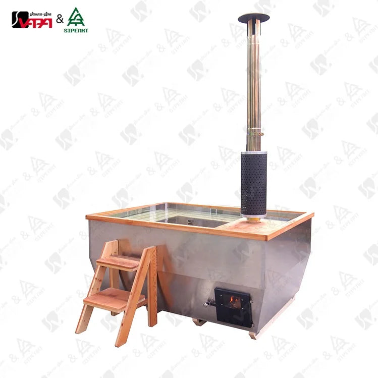 Designer Wood-Fired Hot Tub Modern Architectural Alfresco Outdoor Living Australia