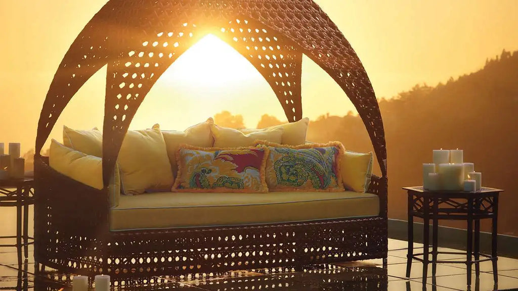 Custom Outdoor Furniture Canopy Daybed Wicker Alfresco Outdoor Living Australia