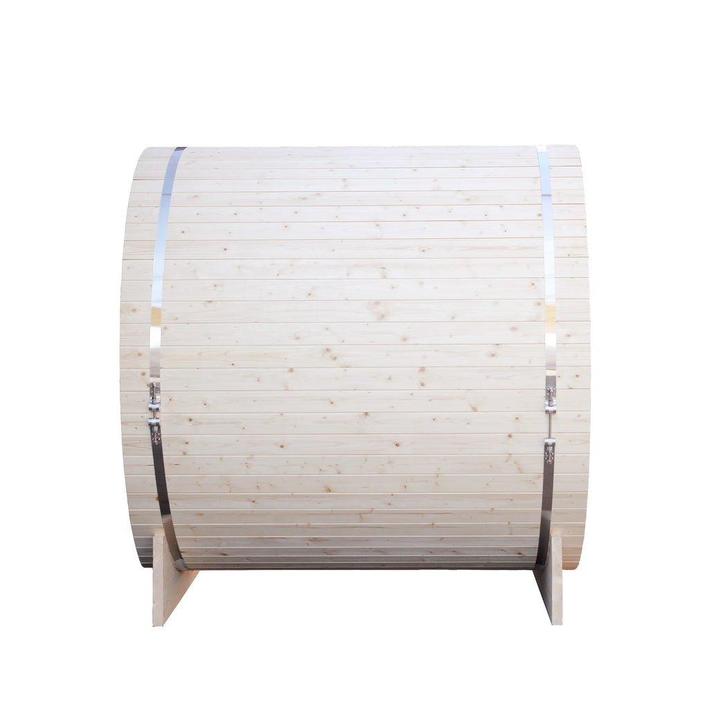 Outdoor Barrel Sauna Modern 1800x2400mm Alfresco Outdoor Living Australia