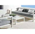 Modern Outdoor Modular Sofa Set White Aluminum Alfresco Outdoor Living Australia