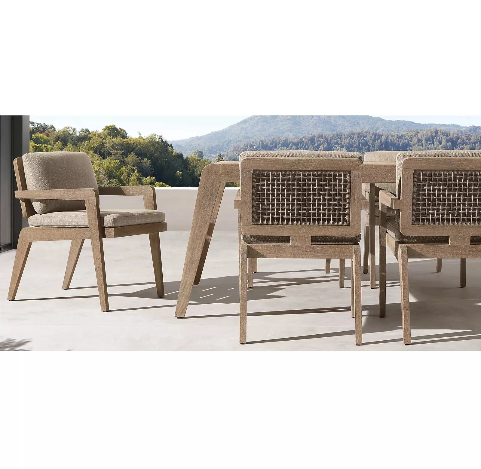 Custom Teak Dining Set Rattan Alfresco Outdoor Living Australia