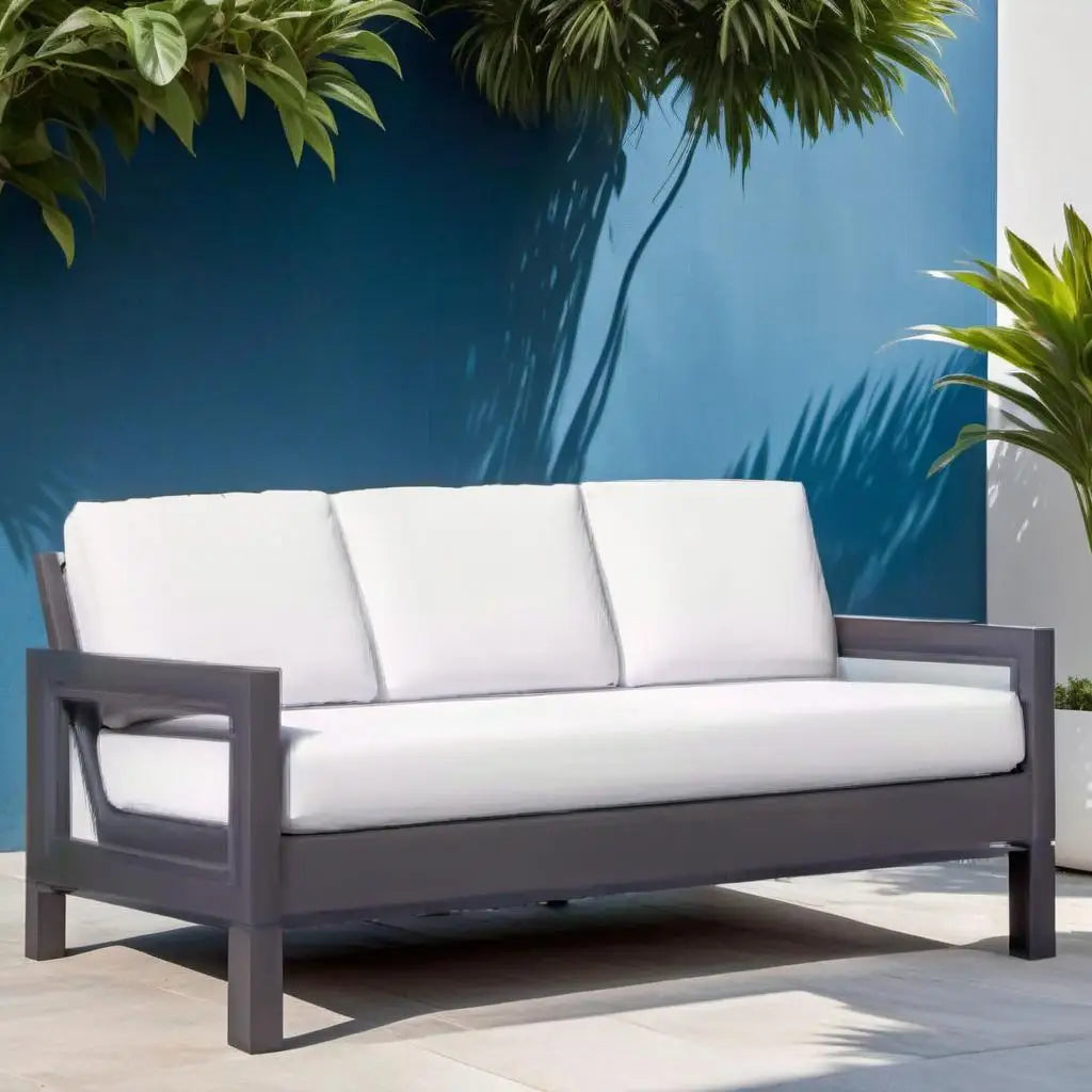 Outdoor Sofa Set Aluminum Garden Lounge Contemporary Alfresco Outdoor Living Australia