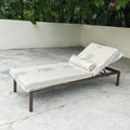 Sun Lounger Folding Contemporary Aluminium Alfresco Outdoor Living Australia