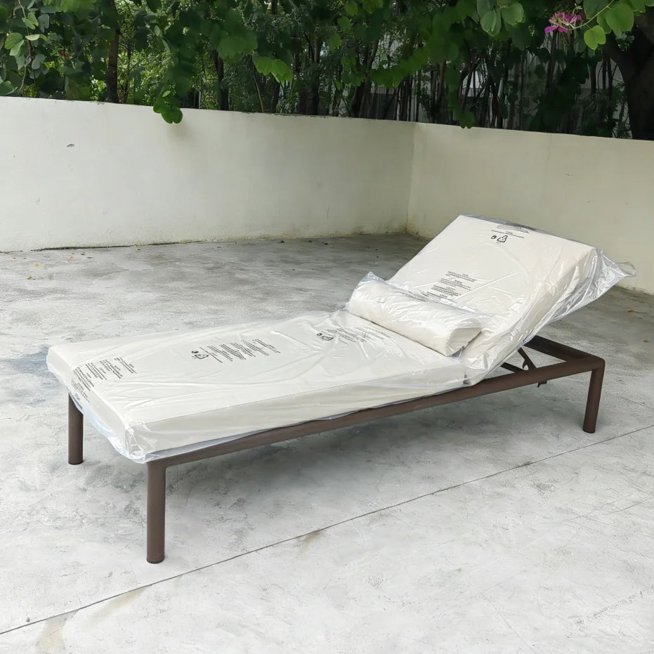 Sun Lounger Folding Contemporary Aluminium Alfresco Outdoor Living Australia