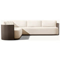 L-Shape Sectional Garden Sofa Set Modern Architectural Alfresco Outdoor Living Australia