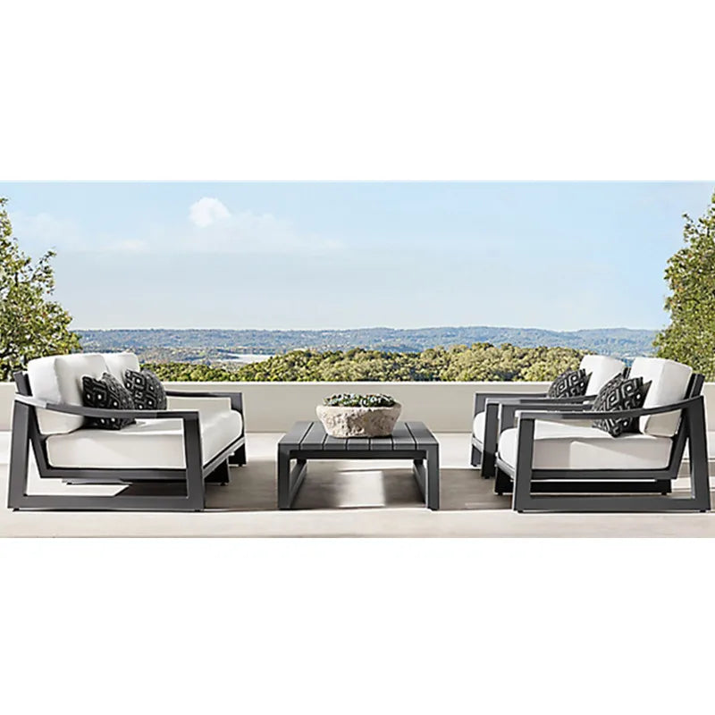 Modular Outdoor Sofa Set 4-Piece Aluminium Alfresco Outdoor Living Australia