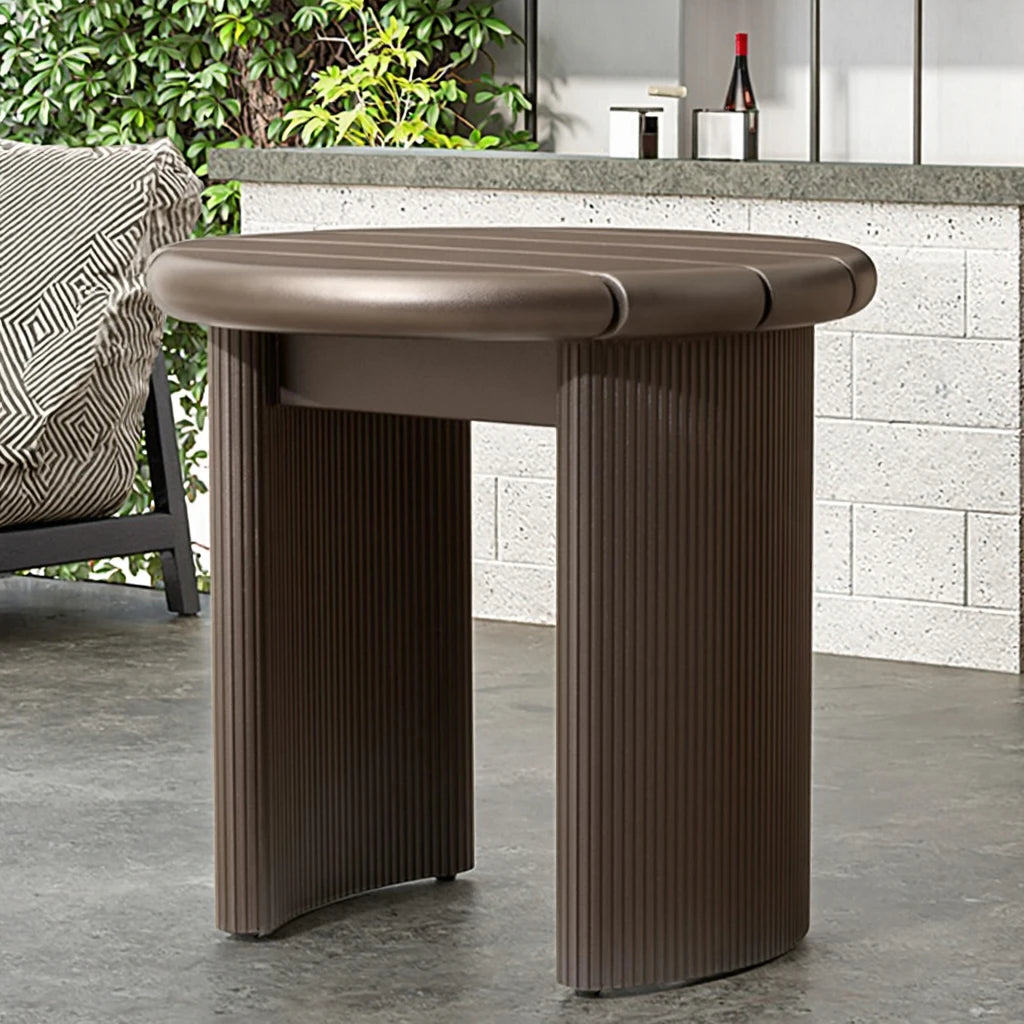 Custom Outdoor Side Table Modern Round Alfresco Outdoor Living Australia
