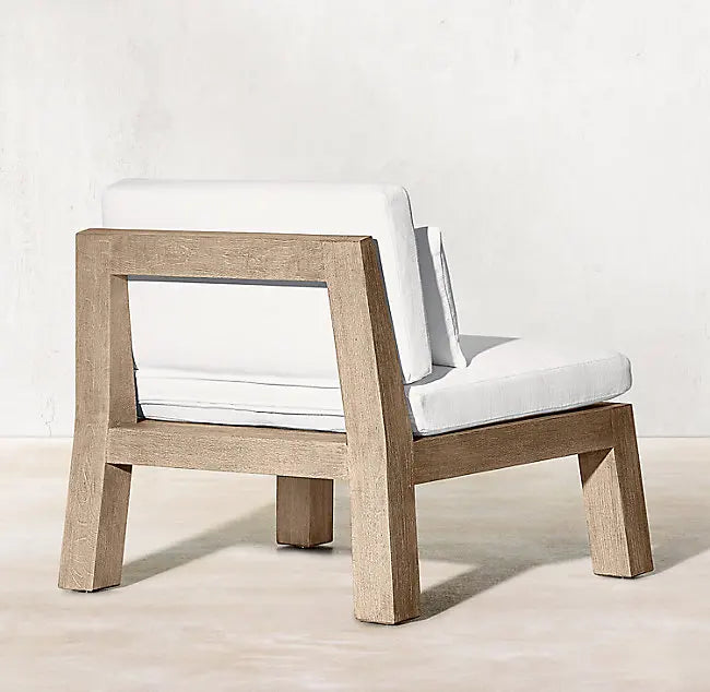 Teak Outdoor Dining Set Modern Resort Style