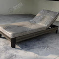 Custom Outdoor Sun Lounger Aluminum Powder Coated Modern Handcrafted Alfresco Outdoor Living