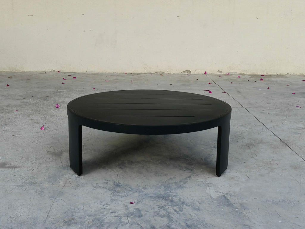Custom Outdoor Coffee Table Round Contemporary Aluminum Alfresco Outdoor Living Australia