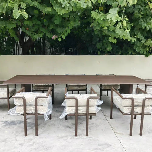 Custom Aluminum Outdoor Dining Set Contemporary Alfresco Outdoor Living Australia