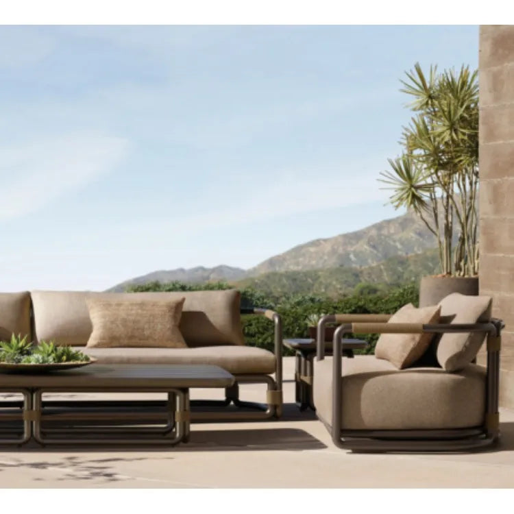 Designer Outdoor Sofa Set Modern Aluminum, Architectural Alfresco Outdoor Living Australia