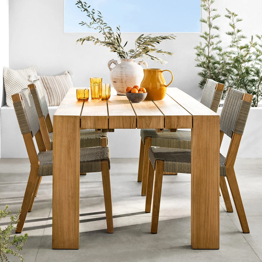 Designer Outdoor Dining Set Sculptural Teak Alfresco Outdoor Living Australia