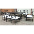 Outdoor Dining Set Cross Back Contemporary Alfresco Outdoor Living Australia