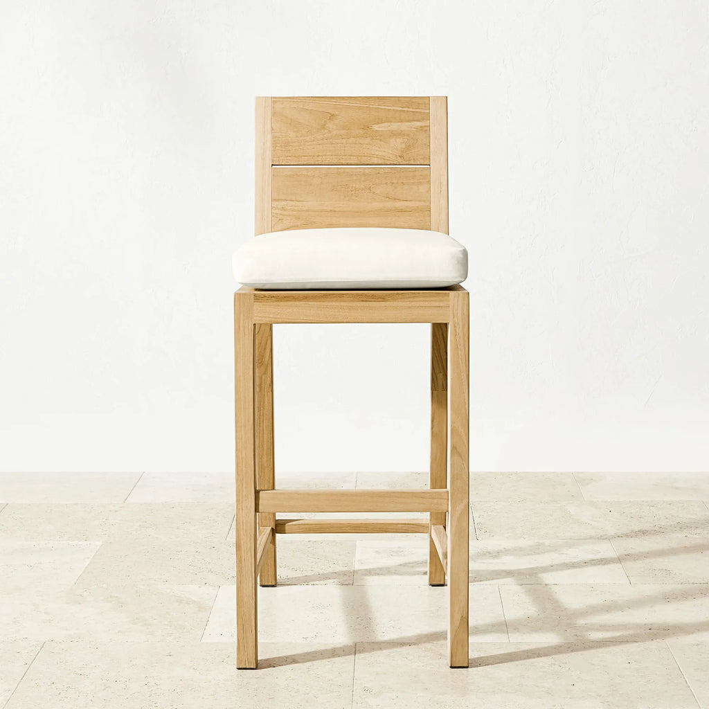 Teak Bar Stool Contemporary High Chair Alfresco Outdoor Living Australia
