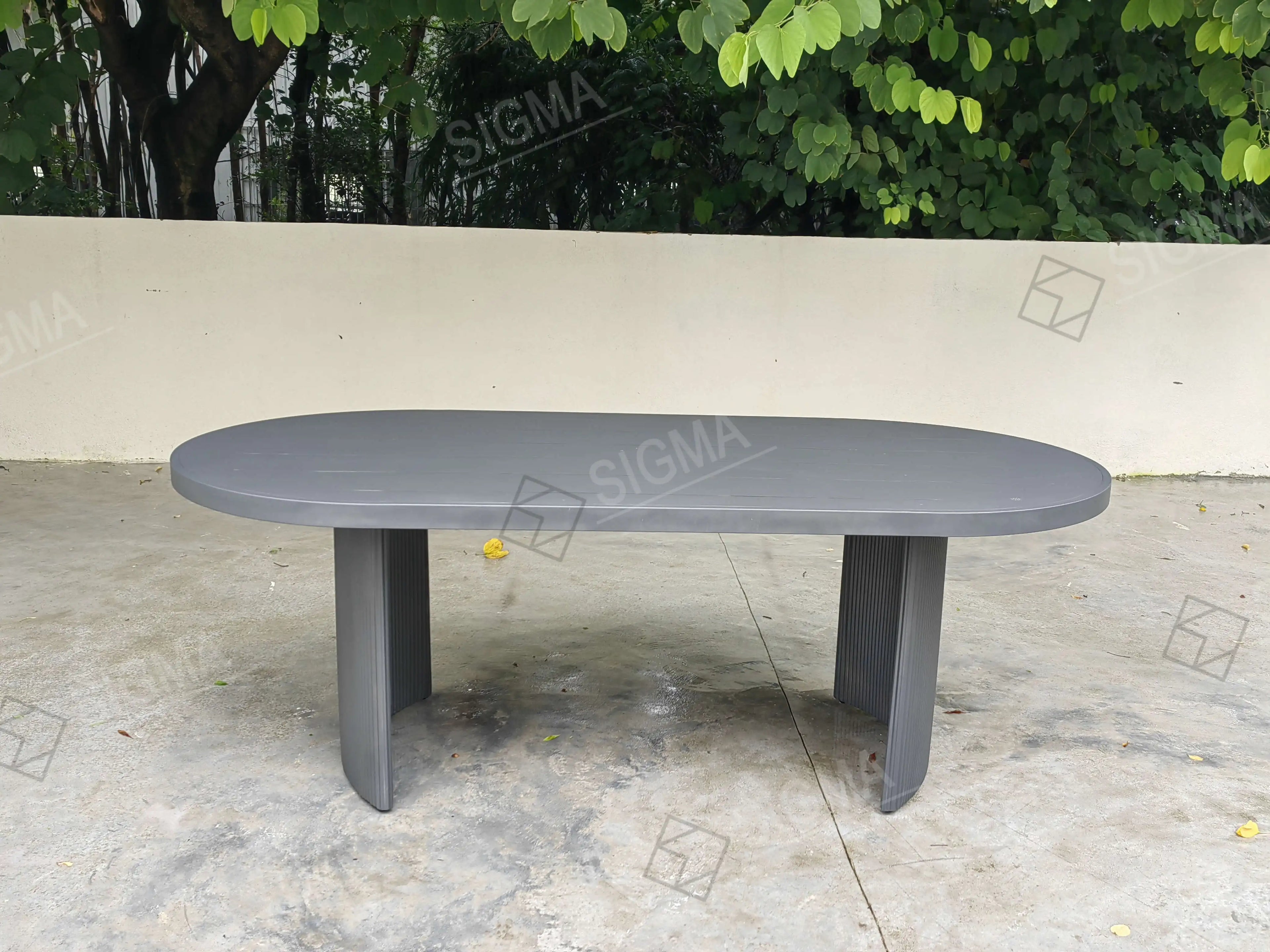 Designer Outdoor Dining Table Oval Contemporary Alfresco Outdoor Living Australia