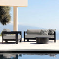 Custom Dining Set Modern Teak Aluminium Alfresco Outdoor Living Australia