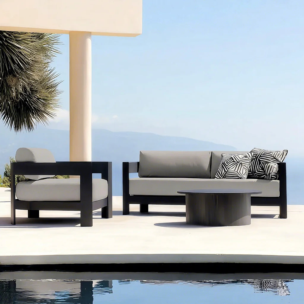 Custom Dining Set Modern Teak Aluminium Alfresco Outdoor Living Australia