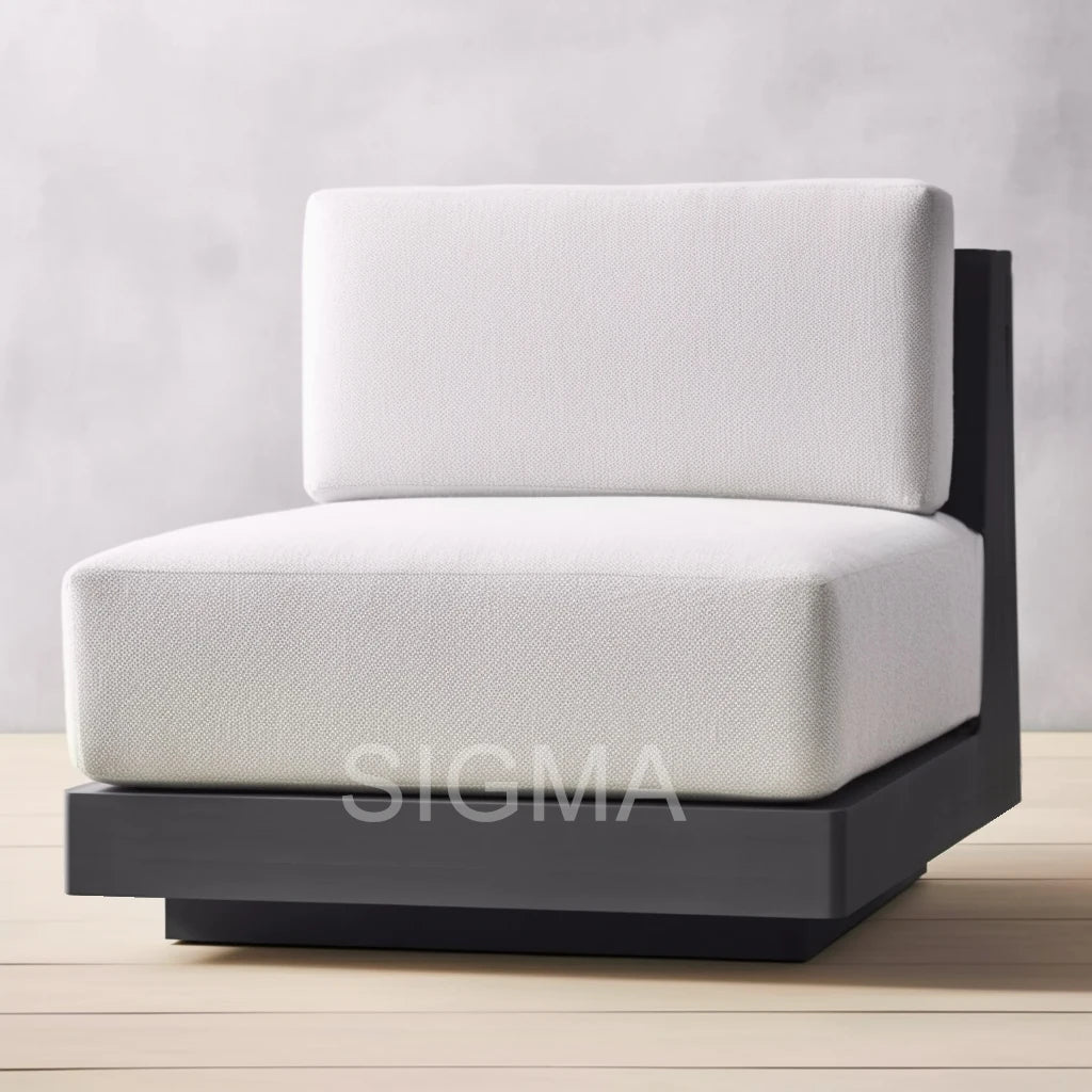Modular U-Shape Aluminum Outdoor Sofa Set