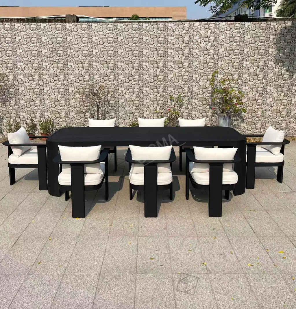 Custom 8 Seater Dining Set Modern Alfresco Outdoor Living Australia
