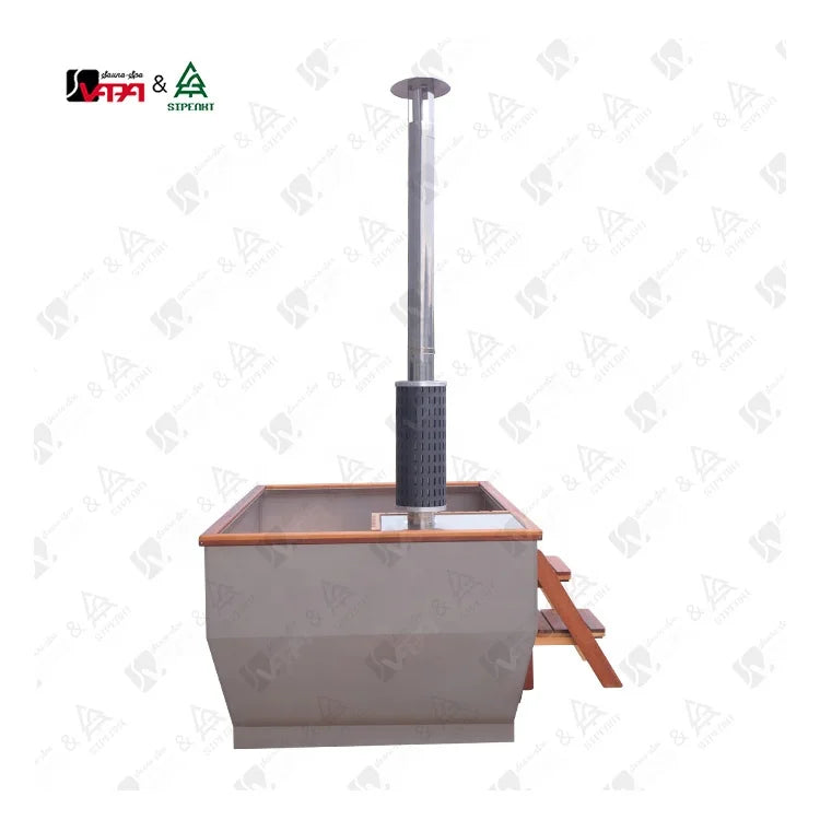 Custom Outdoor Hot Tub Wood Burning Stainless Steel Alfresco Outdoor Living Australia
