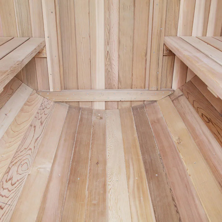 Custom Outdoor Barrel Sauna Red Cedar 1800x2400mm Alfresco Outdoor Living Australia