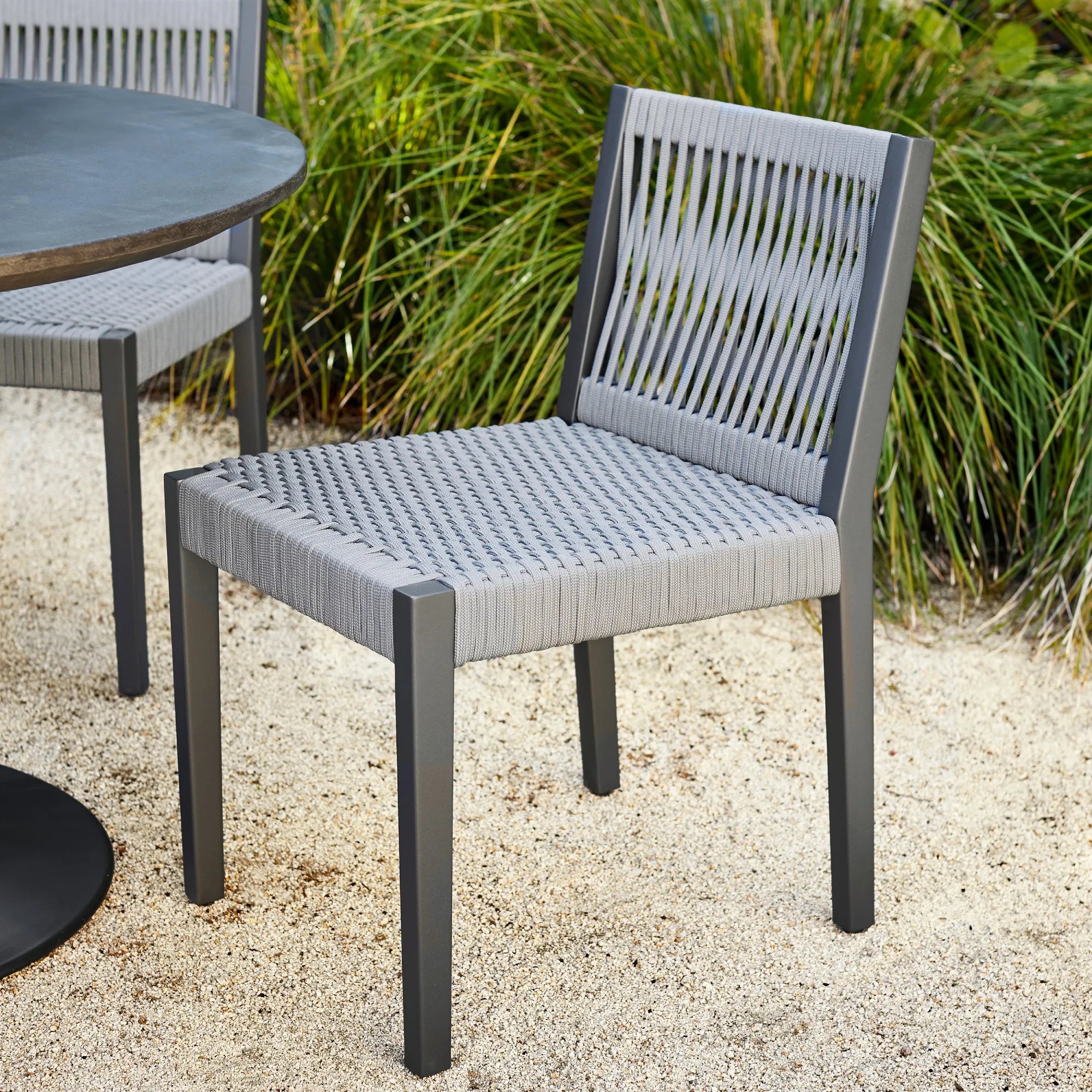 Contemporary Rope Woven Outdoor Dining Set Alfresco Outdoor Living Australia