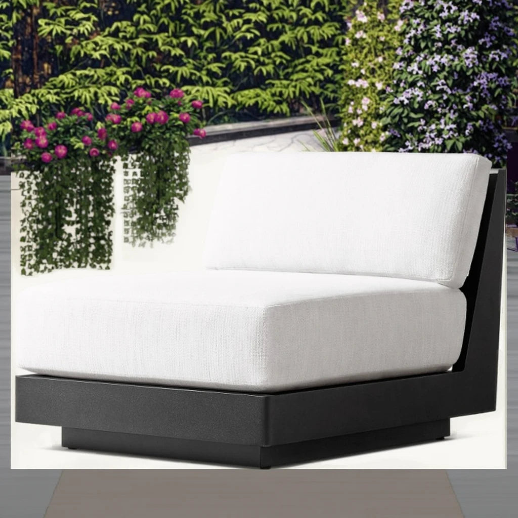 Custom Outdoor Modular Armless Sofa Aluminium Alfresco Outdoor Living Australia