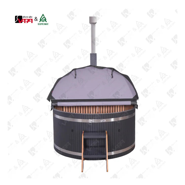 Custom Stainless Steel Wood-Fired Hot Tub Alfresco Outdoor Living Australia