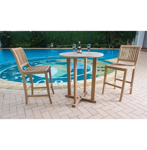 Teak Outdoor Bar Set Traditional Teak Alfresco Outdoor Living Australia